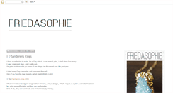 Desktop Screenshot of friedasophie.blogspot.com