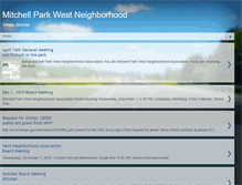 Tablet Screenshot of mitchellparkwest.blogspot.com