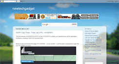 Desktop Screenshot of newtechgadget.blogspot.com