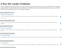 Tablet Screenshot of postwar-londonchildhood.blogspot.com