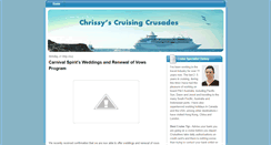 Desktop Screenshot of chrissyscruisingcrusades.blogspot.com