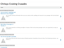 Tablet Screenshot of chrissyscruisingcrusades.blogspot.com