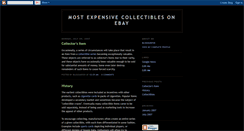 Desktop Screenshot of most-expensive-collectibles.blogspot.com
