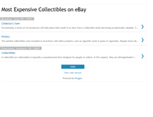 Tablet Screenshot of most-expensive-collectibles.blogspot.com