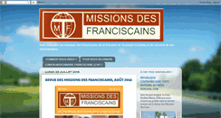 Desktop Screenshot of missionsfranciscains.blogspot.com