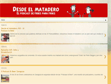 Tablet Screenshot of desdeelmatadero.blogspot.com