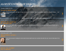 Tablet Screenshot of healthlogue.blogspot.com