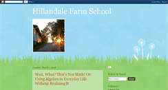 Desktop Screenshot of hillandalefarmschool.blogspot.com