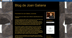 Desktop Screenshot of blogdejoangaliana.blogspot.com