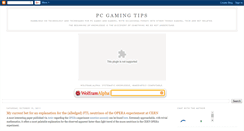 Desktop Screenshot of pcgamingtips.blogspot.com