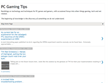 Tablet Screenshot of pcgamingtips.blogspot.com