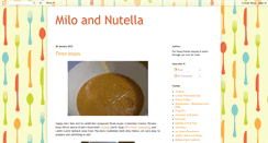 Desktop Screenshot of miloandnutella.blogspot.com