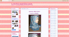 Desktop Screenshot of lovelikeshawl.blogspot.com