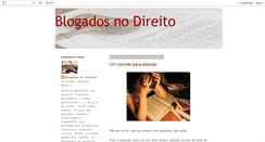 Desktop Screenshot of blogadonodireito.blogspot.com