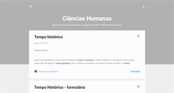 Desktop Screenshot of cienciashumanasmarianinha.blogspot.com