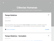 Tablet Screenshot of cienciashumanasmarianinha.blogspot.com