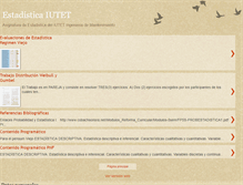 Tablet Screenshot of iutetestadistica.blogspot.com