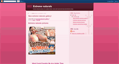 Desktop Screenshot of extreme-naturals.blogspot.com