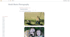 Desktop Screenshot of heidimariephotography.blogspot.com