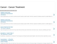 Tablet Screenshot of cancercancertreatment.blogspot.com