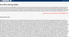 Desktop Screenshot of freehorseracingonline.blogspot.com