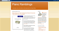Desktop Screenshot of pianoramblings.blogspot.com