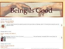 Tablet Screenshot of beingisgood.blogspot.com