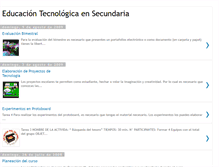 Tablet Screenshot of educaciontecnologicaensecundaria.blogspot.com