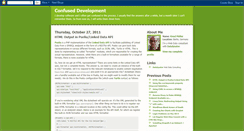 Desktop Screenshot of confuseddevelopment.blogspot.com