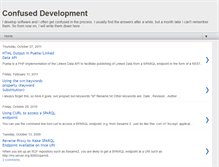 Tablet Screenshot of confuseddevelopment.blogspot.com
