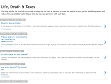 Tablet Screenshot of life-death-taxes.blogspot.com