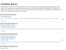 Tablet Screenshot of ngelekelbelau.blogspot.com