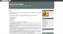 Desktop Screenshot of malgastartiempo.blogspot.com