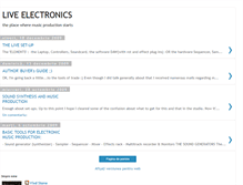 Tablet Screenshot of live-electronics.blogspot.com