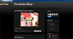 Desktop Screenshot of oneandonlydestinyblog.blogspot.com