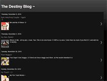 Tablet Screenshot of oneandonlydestinyblog.blogspot.com