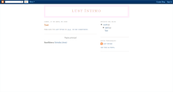 Desktop Screenshot of lustintimo.blogspot.com
