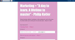 Desktop Screenshot of marketingtakesalifetimetomaster.blogspot.com