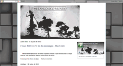 Desktop Screenshot of melancolicomundo.blogspot.com