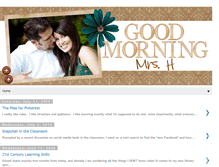Tablet Screenshot of goodmorningmrsh.blogspot.com