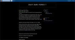 Desktop Screenshot of duitdariforex.blogspot.com