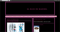 Desktop Screenshot of maribel-creaciones.blogspot.com