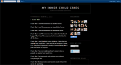 Desktop Screenshot of myinnerchildcries.blogspot.com