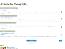 Tablet Screenshot of amandakayphotography.blogspot.com