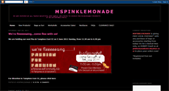 Desktop Screenshot of mspinklemonade.blogspot.com