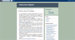 Desktop Screenshot of deduccionesdigitales.blogspot.com