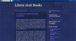 Desktop Screenshot of 1616books.blogspot.com