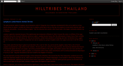 Desktop Screenshot of hilltribethailand.blogspot.com