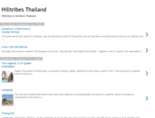 Tablet Screenshot of hilltribethailand.blogspot.com