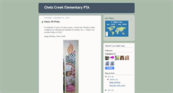 Desktop Screenshot of chetscreekpta.blogspot.com